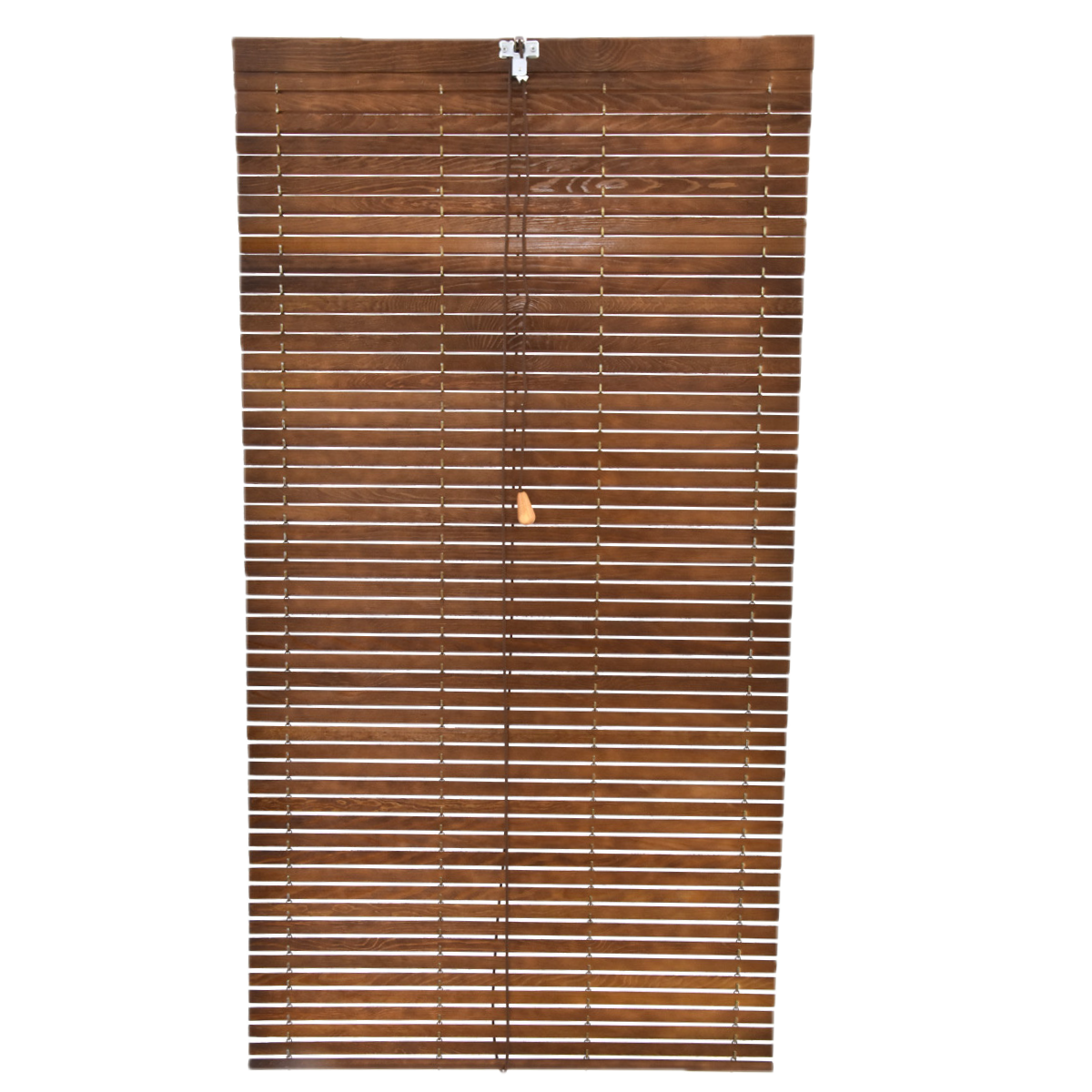 Außenrollo für Fenster aus Holz - Braun