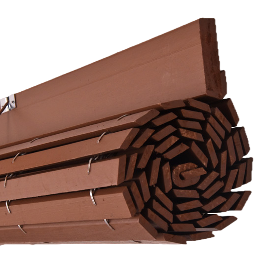 Holzrollo für Pergola - Milchschokolade