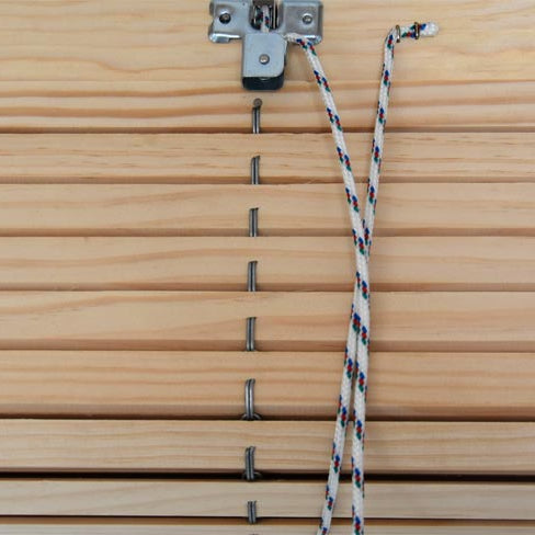 Holzrollo für Pergola - Natur