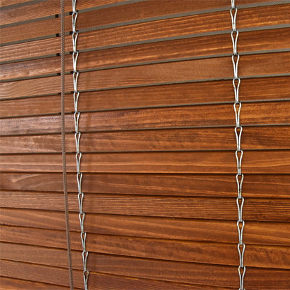 Außenrollo für Fenster aus Holz - Kirsche