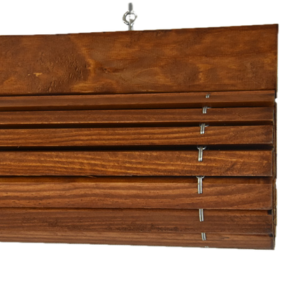 Außenrollo für Fenster aus Holz - Kirsche