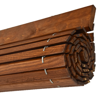 Außenrollo für Fenster aus Holz - Kirsche