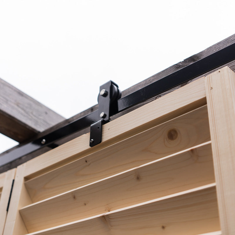 Holzlamellen Sichtschutz für die Terrasse - Natur