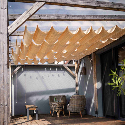 Bambusvordach für Pergola - Natur