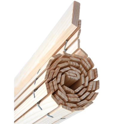 Holzrollo für Pergola - Natur