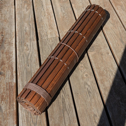 Holzrollo für Pergola - Braun