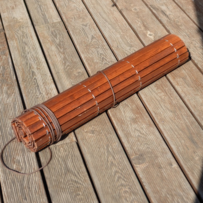 Holzrollo für Pergola - Kirsche
